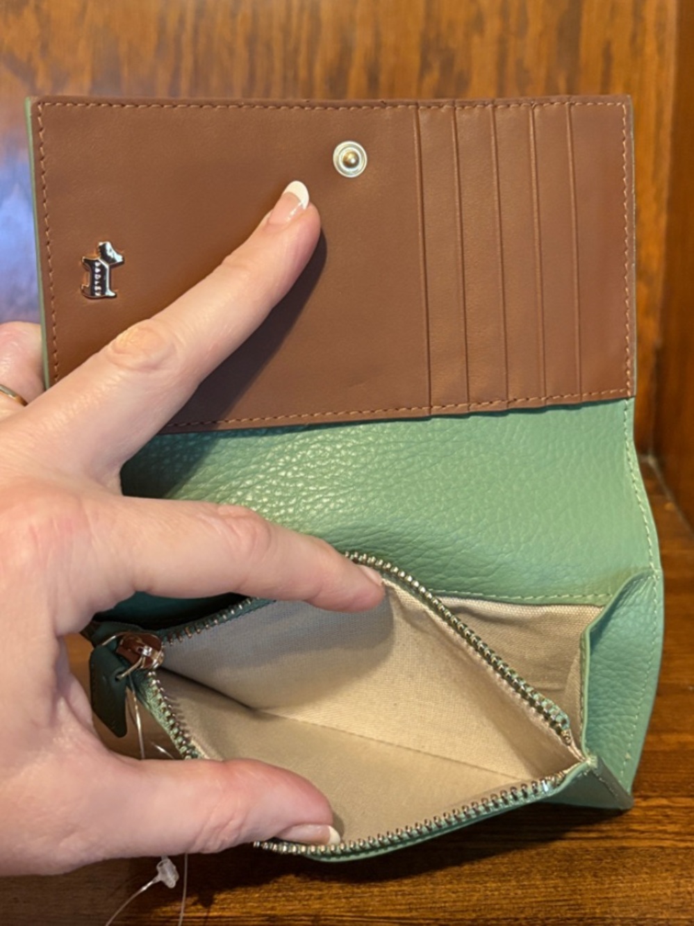NWT-Radley London-Lunar New Year-Med Flap-Over Wallet-Horse🐎Floral🌼Appliqué-$108 - Picture 10 of 14